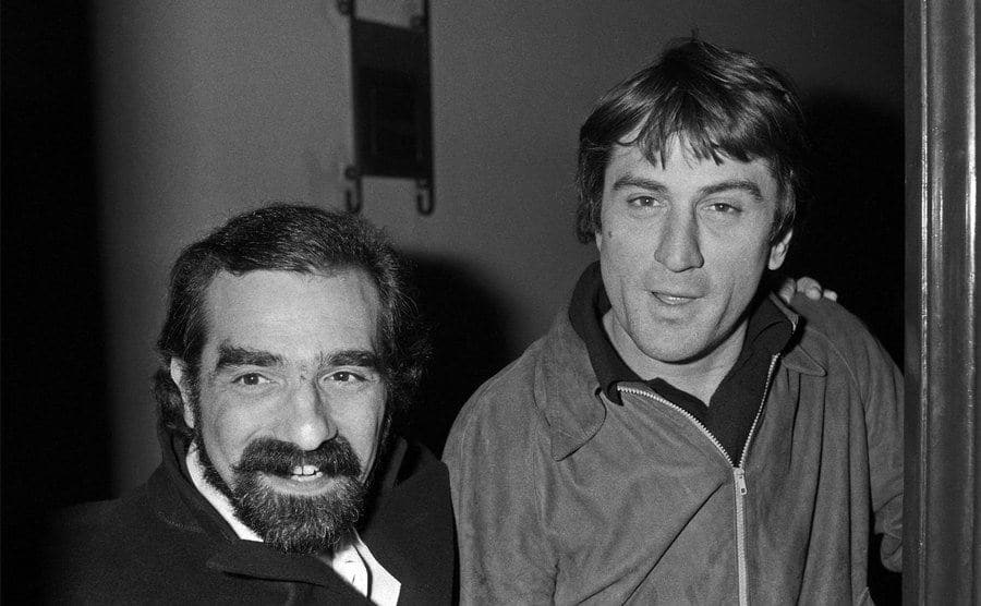 A friendly picture of Scorsese and De Niro. 