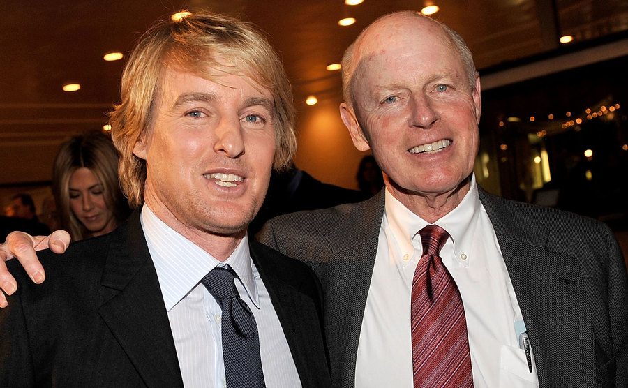 Owen Wilson and his father Robert arrive at the premiere of 20th Century Fox's 