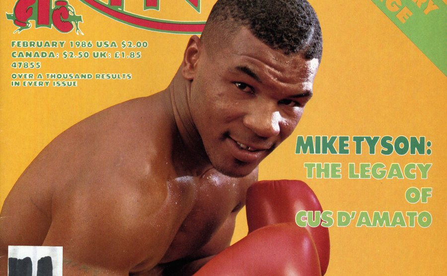A picture of Tyson on a magazine cover.