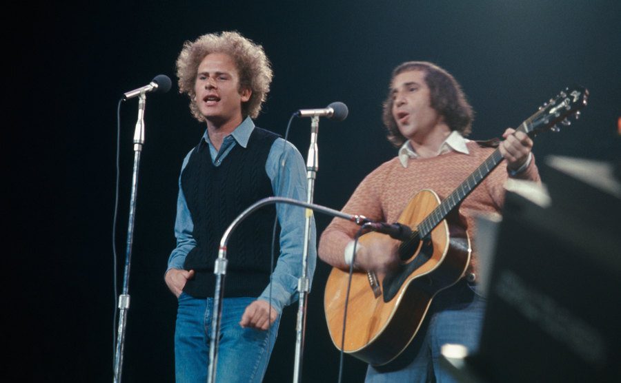 A photo from Simon and Garfunkel’s performance.