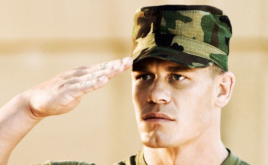 John Cena as John Triton in The Marine. 