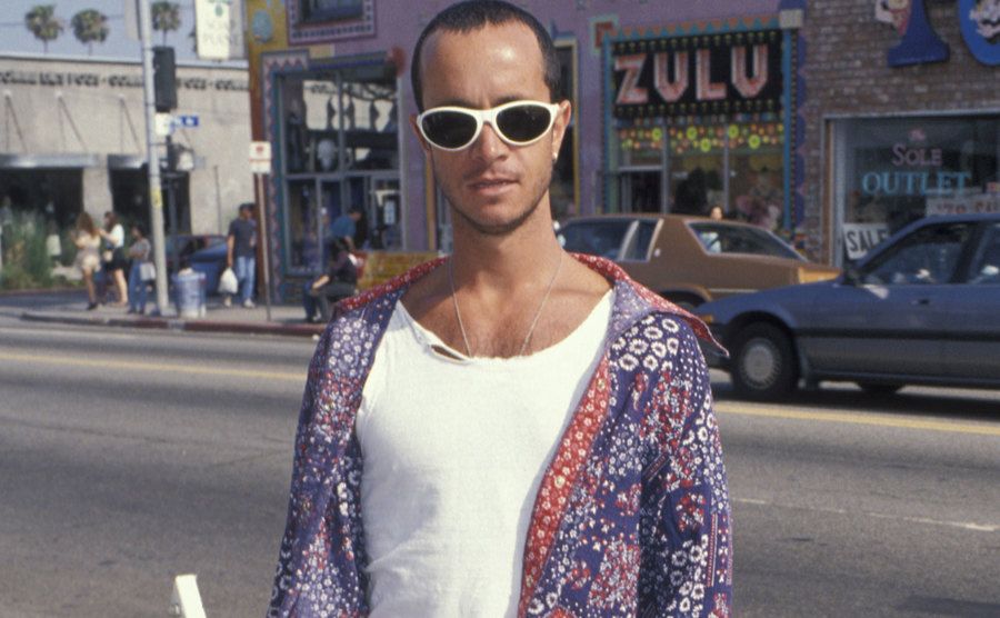 A photo of Pauly in the street.