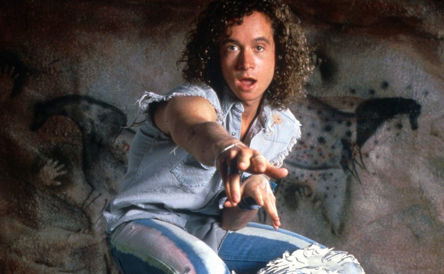 A promotional portrait of Pauly for Encino Man.