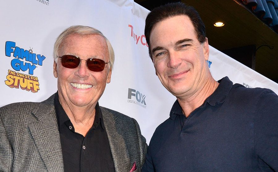 Adam West and Patrick Warburton attend the Launch Party for the 'Family Guy' Game. 