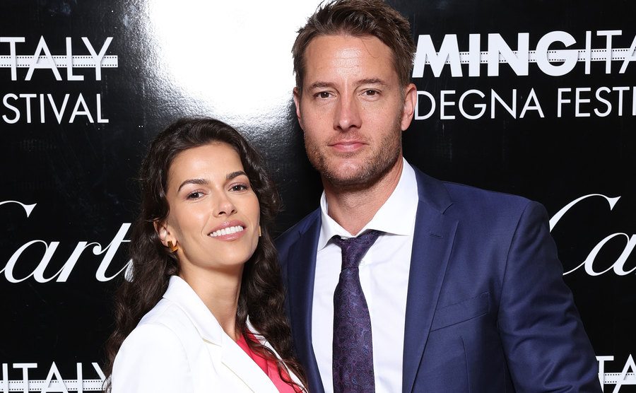 Sofia Pernas and Justin Hartley attend an event.
