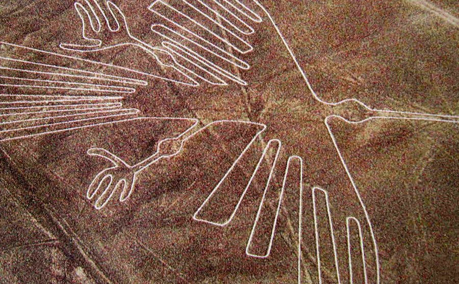 A view of the Nazca Lines. 