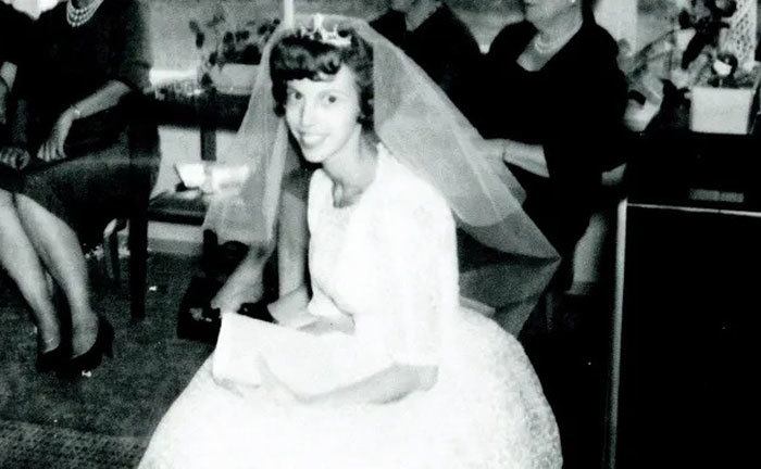 Diane Reynolds on her wedding day. 