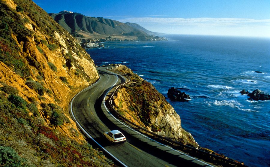 A general view of the highway in Big Sur.
