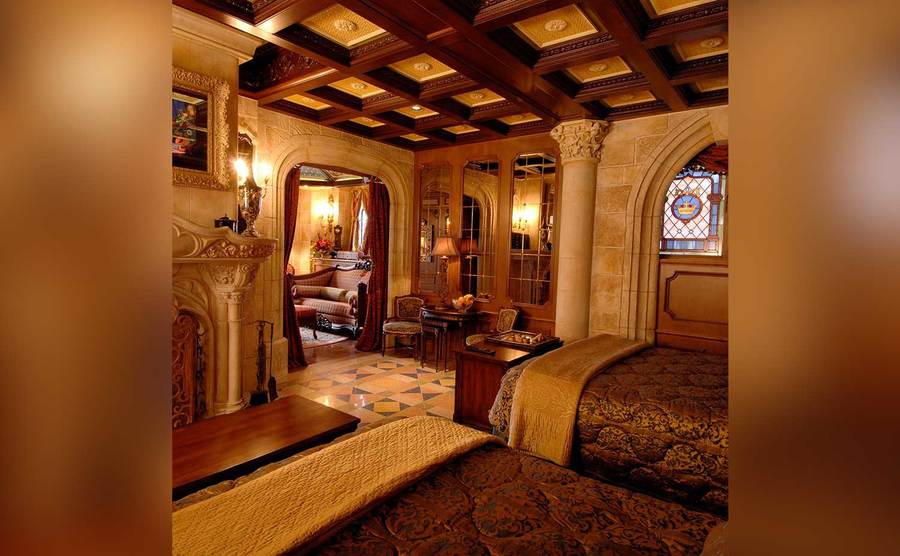 The bedroom in Cinderella’s Castle