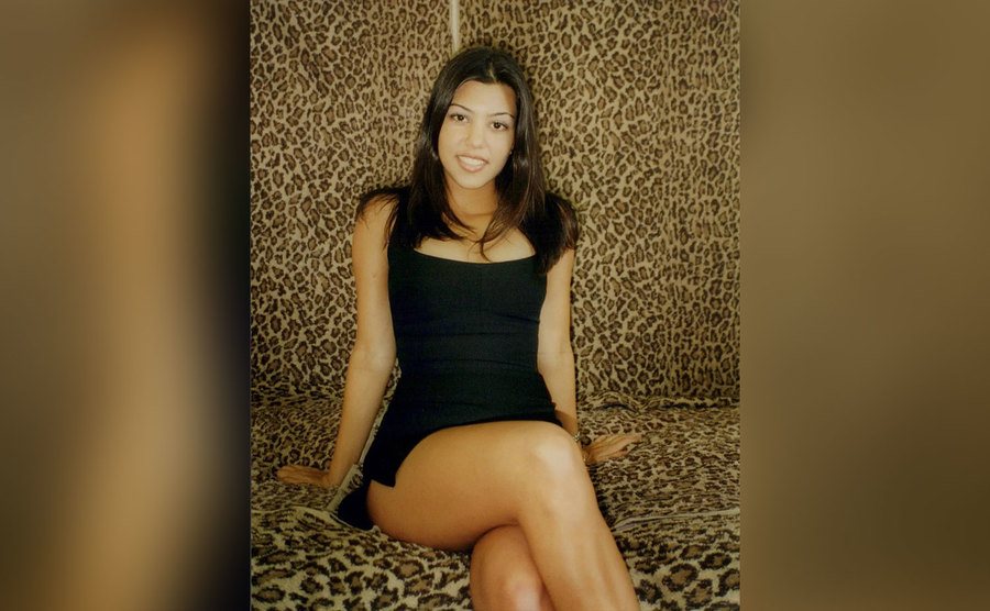 A photo of Kourtney in her college days. 