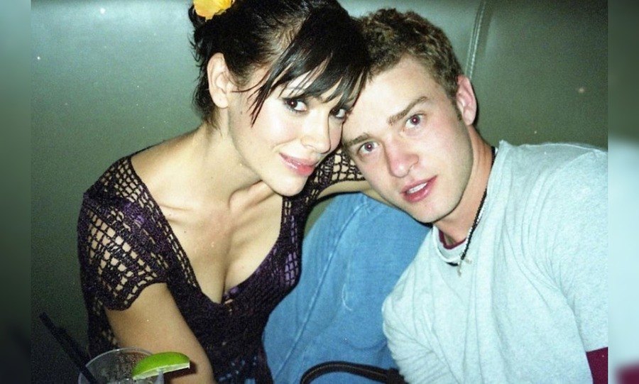 Alyssa Milano and Justin Timberlake